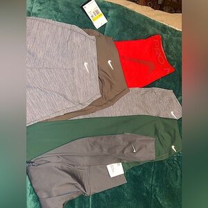 WOMANS SMALL/XS NIKE LEGGINGS, BIKER SHORTS AND SPANDEX NEW!!